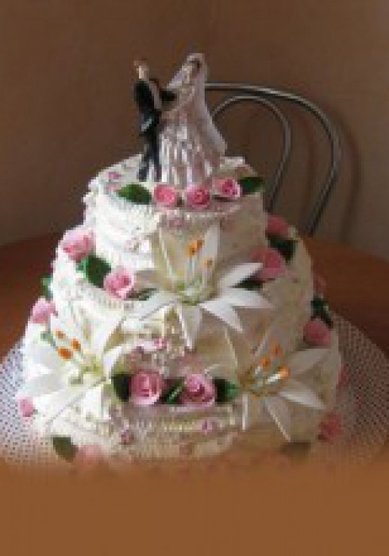 Торт на свадьбу К18343 - Компания Кафе-Пекарня