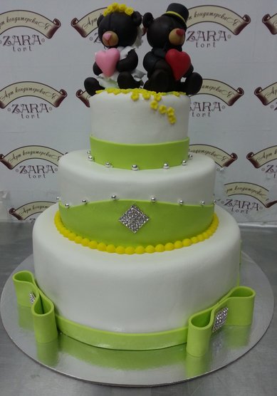 Свадебный торт Z70598 - Арт кондитерская ZARATORT