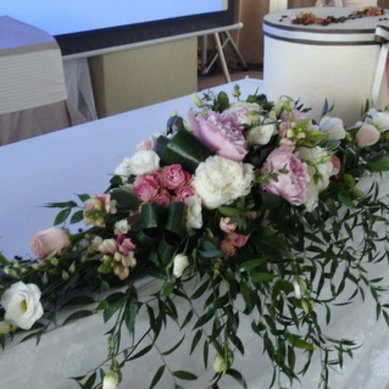 Цветочная композиция А2482 - Мастерская флористики и декора Анютины глазки