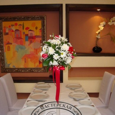 Цветочная композиция А2489 - Мастерская флористики и декора Анютины глазки