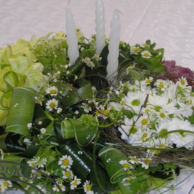 Цветочная композиция А2498 - Мастерская флористики и декора Анютины глазки