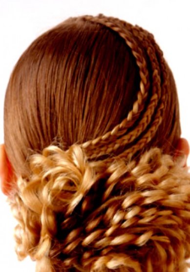 Прическа на свадьбу С12406 - Стилист-визажист Светлана Мовсунова