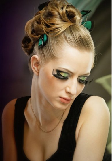 Свадебная прическа А12411 - Стилист-визажист Алена Пахмутова