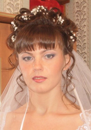 Свадебная прическа А12419 - Стилист-визажист Алена Пахмутова