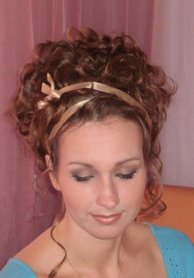 Свадебная прическа А12423 - Стилист-визажист Алена Пахмутова