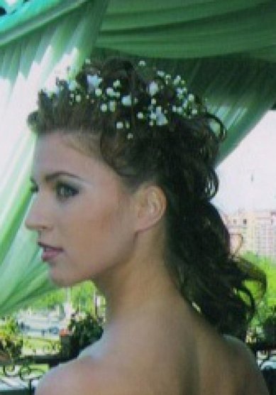 Прическа на свадьбу А12424 - Стилист-визажист Алена Пахмутова