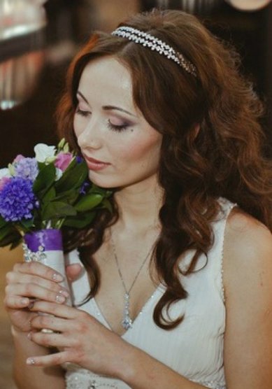 Свадебная прическа А12761 - Стилист-визажист Алёна Соколова