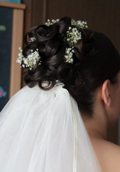 Прическа на свадьбу Е15418 - Стилист-визажист Евдокимова Елена, Горбунова Елена