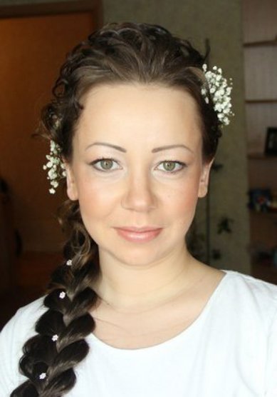 Прическа на свадьбу Е15432 - Стилист-визажист Евдокимова Елена, Горбунова Елена