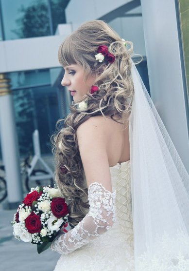 Прическа на свадьбу Е15434 - Стилист-визажист Евдокимова Елена, Горбунова Елена