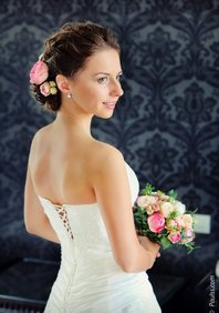  Низкий романтический пучок (E19816)