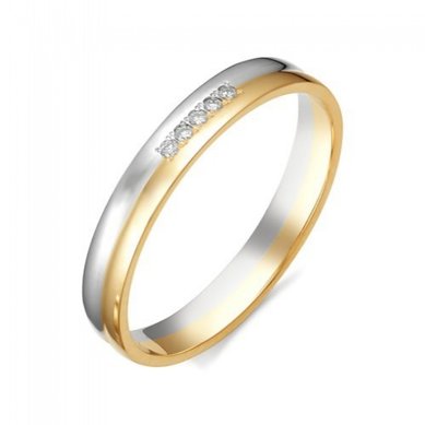 Обручальное кольцо 12381-100-З14256 - Ювелирный салон Золотая рыбка
