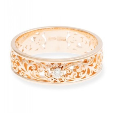 Обручальное кольцо АК1.1-З14269 - Ювелирный салон Золотая рыбка