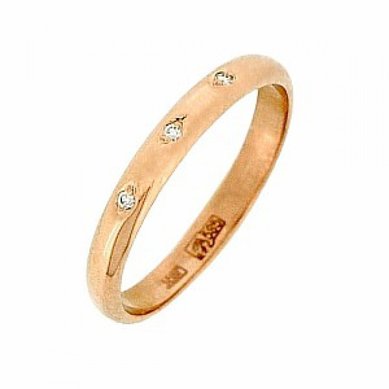 Обручальное кольцо Ю1820 - Ювелирный салон ЮвелирГолд