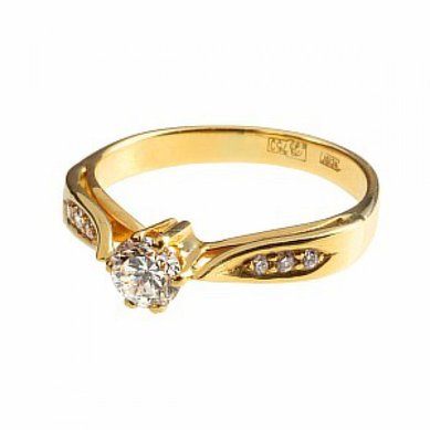 Обручальное кольцо Ю1823 - Ювелирный салон ЮвелирГолд