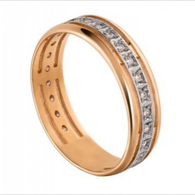 Обручальное кольцо 1580-З2297 - Ювелирный центр и сервис Золотой Город