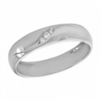 Обручальное кольцо 230760-А2702 - Ювелирный салон АЛМАЗ КЛУБ