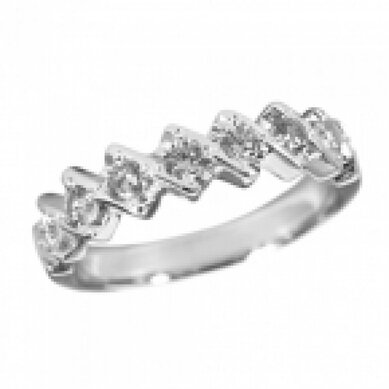 Обручальное кольцо 221204-А2707 - Ювелирный салон АЛМАЗ КЛУБ