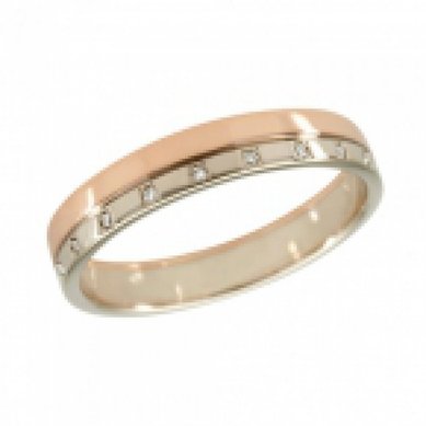 Обручальное кольцо 230630-А2725 - Ювелирный салон АЛМАЗ КЛУБ