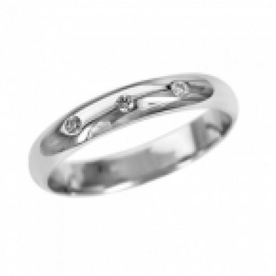 Обручальное кольцо 22671-А2730 - Ювелирный салон АЛМАЗ КЛУБ