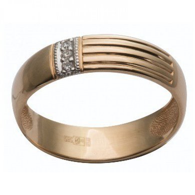 Обручальное кольцо 6010009-1427-З7004 - Сеть ювелирных салонов Золотая рыбка