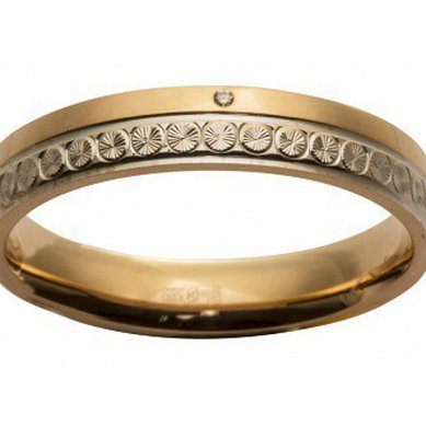 Обручальное кольцо З7009 - Сеть ювелирных салонов Золотая рыбка