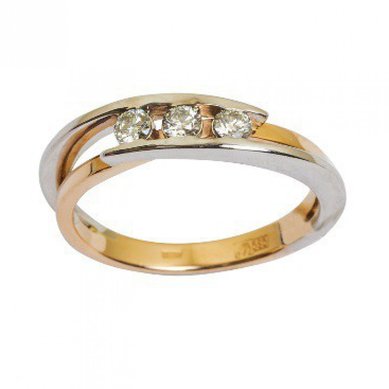 Обручальное кольцо 12100077-З7022 - Сеть ювелирных салонов Золотая рыбка