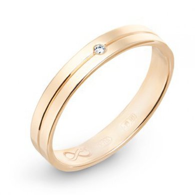 Обручальное кольцо R01-WED-00008-М8755 - Ювелирная компания Московский ювелирный завод