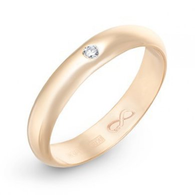 Обручальное кольцо R01-WED-00013-М8756 - Ювелирная компания Московский ювелирный завод