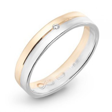 Обручальное кольцо R01-WED-00024-М8766 - Ювелирная компания Московский ювелирный завод