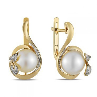 Серьги E108-1982362CP-R17-М8778 - Ювелирная компания Московский ювелирный завод