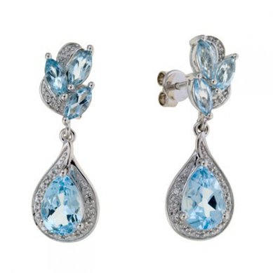 Серьги E755-E40272-LBT-R17-М8801 - Ювелирная компания Московский ювелирный завод