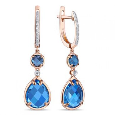 Серьги E2607-1982879CBX-R17-М8812 - Ювелирная компания Московский ювелирный завод