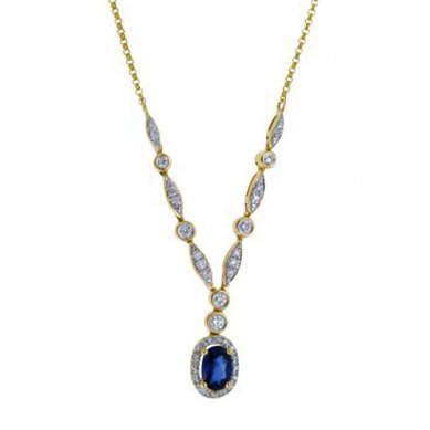 Ожерелье N108-351704D1FQQUSN-М8816 - Ювелирная компания Московский ювелирный завод