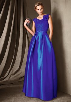 Вечернее платье CANDI-P60253. С пышной юбкой, длинное без шлейфа.