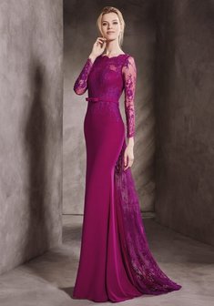 Вечернее платье 7298-P63464. Силуэт Русалка (Рыбка), длинное со шлейфом.