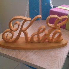 Инициалы на подставке О52719