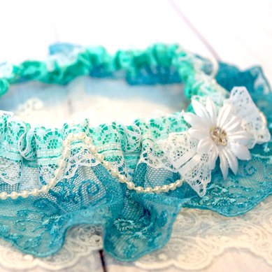 Подвязка невесты 3 Р120658 - Свадебные аксессуары ручной работы Ромашковая свадьба