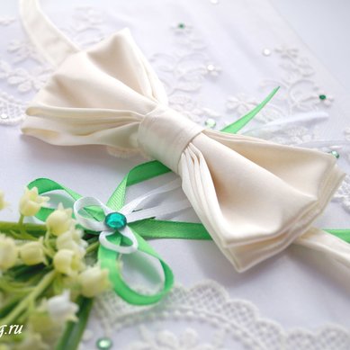 Бабочка Джентльмен Р120666 - Свадебные аксессуары ручной работы Ромашковая свадьба