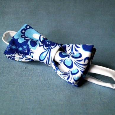 Бабочка гжель Праздничная Р120668 - Свадебные аксессуары ручной работы Ромашковая свадьба...