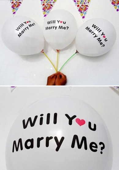 Шары Will you marry me? H40373 - Свадебные аксессуары Happily ever after