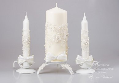 Свечи И49993 - Мастерская свадебных аксессуаров Ирина Чайка
